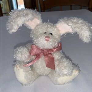 Boyd's Bear Plush Bunny with Pink Bow, "Natalie Nibblenose"